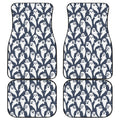 Halloween Ghost Pattern Print Front and Back Car Floor Mats