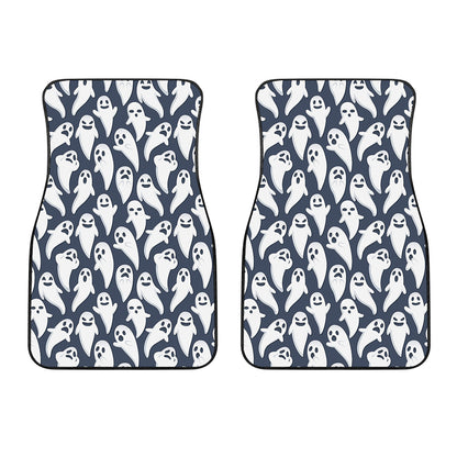 Halloween Ghost Pattern Print Front Car Floor Mats