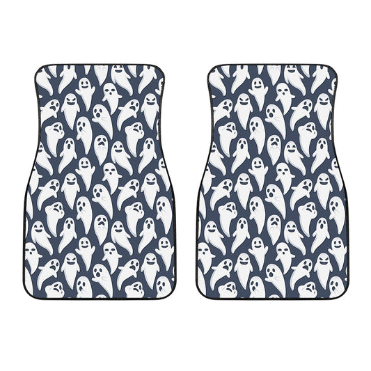 Halloween Ghost Pattern Print Front Car Floor Mats