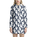 Halloween Ghost Pattern Print Pullover Hoodie Dress