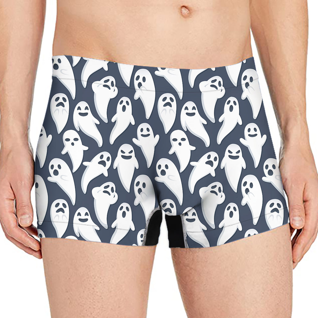 Halloween Ghost Pattern Print Men's Boxer Briefs