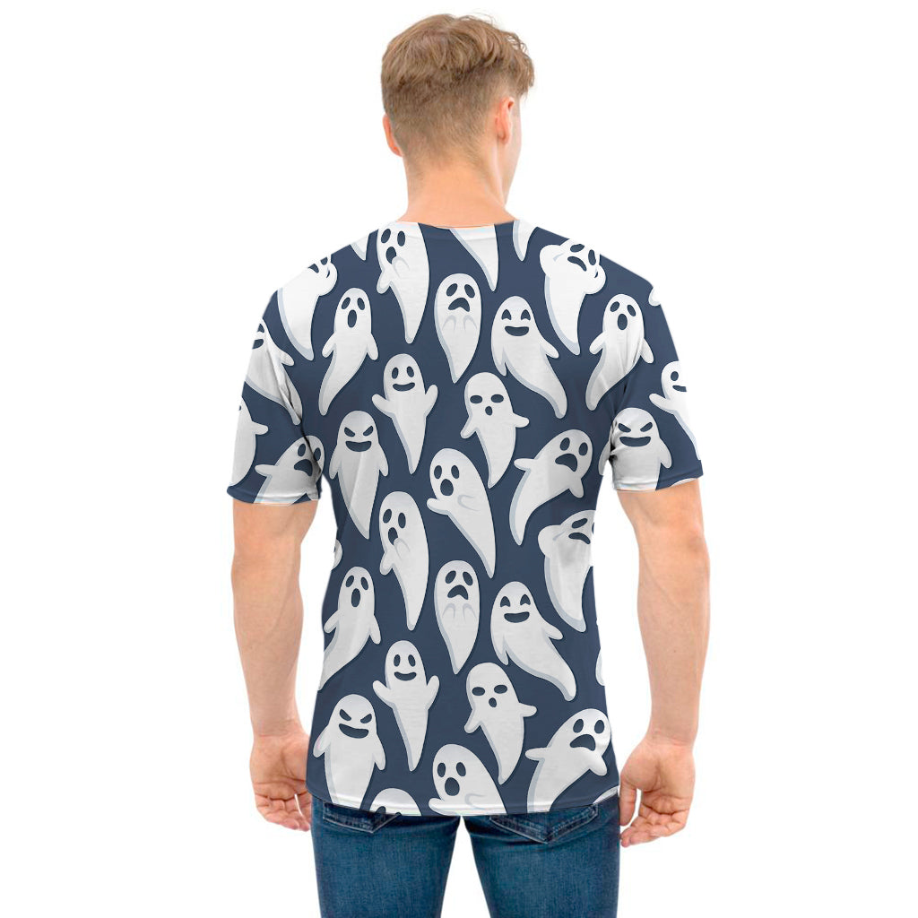 Halloween Ghost Pattern Print Men's T-Shirt