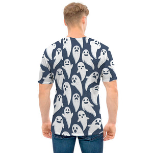 Halloween Ghost Pattern Print Men's T-Shirt