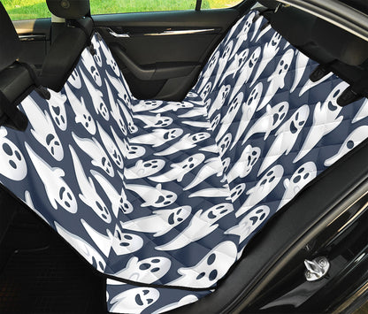 Halloween Ghost Pattern Print Pet Car Back Seat Cover
