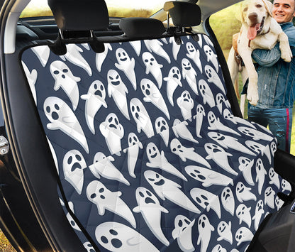Halloween Ghost Pattern Print Pet Car Back Seat Cover