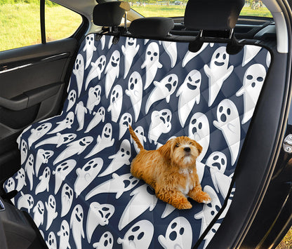 Halloween Ghost Pattern Print Pet Car Back Seat Cover