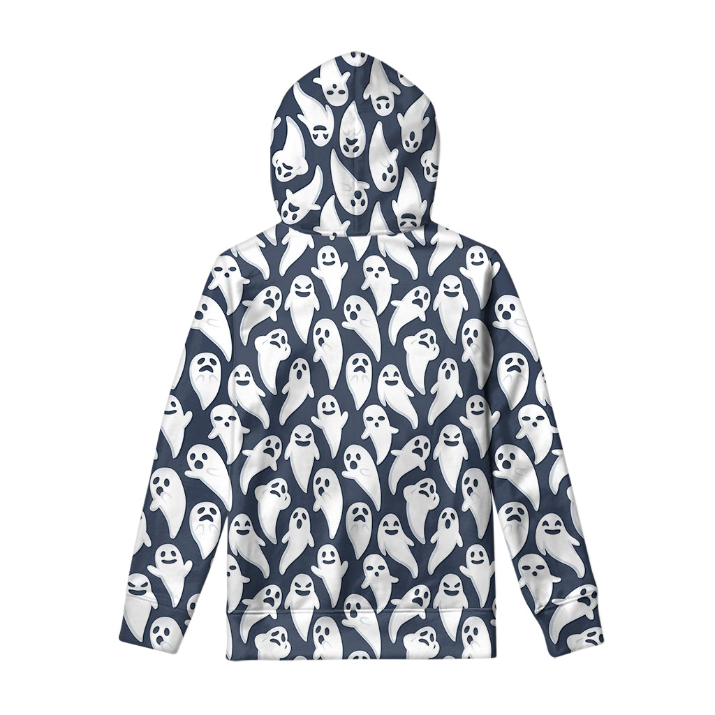 Halloween Ghost Pattern Print Pullover Hoodie