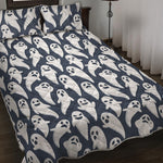 Halloween Ghost Pattern Print Quilt Bed Set