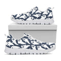 Halloween Ghost Pattern Print White Running Shoes