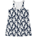 Halloween Ghost Pattern Print Women's Racerback Tank Top