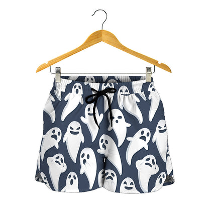 Halloween Ghost Pattern Print Women's Shorts