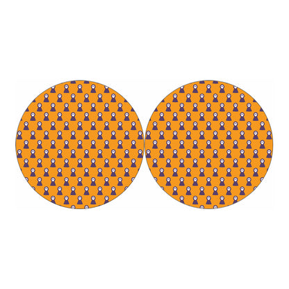 Halloween Grim Reaper Pattern Print Car Coasters