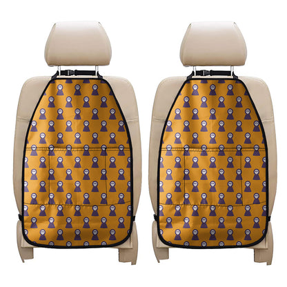 Halloween Grim Reaper Pattern Print Car Seat Organizers