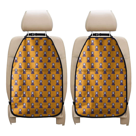 Halloween Grim Reaper Pattern Print Car Seat Organizers