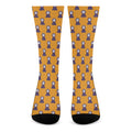 Halloween Grim Reaper Pattern Print Crew Socks