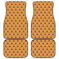 Halloween Grim Reaper Pattern Print Front and Back Car Floor Mats