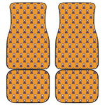 Halloween Grim Reaper Pattern Print Front and Back Car Floor Mats