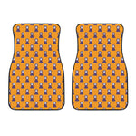 Halloween Grim Reaper Pattern Print Front Car Floor Mats