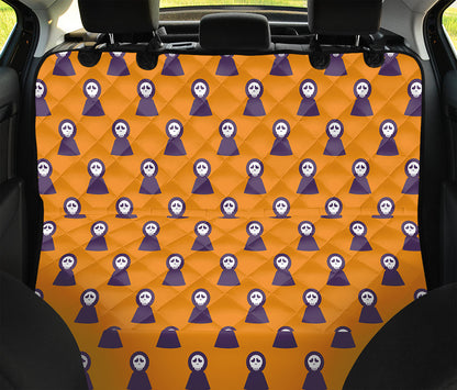Halloween Grim Reaper Pattern Print Pet Car Back Seat Cover