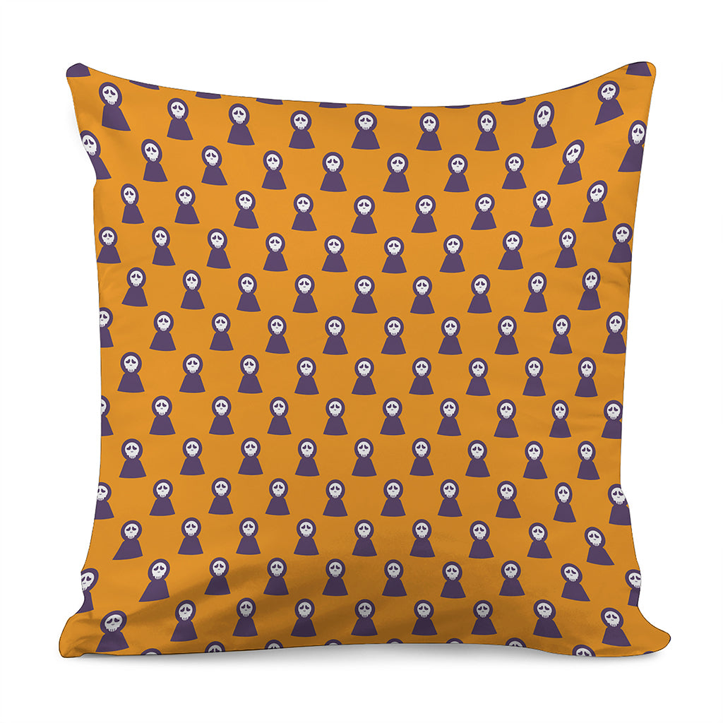Halloween Grim Reaper Pattern Print Pillow Cover
