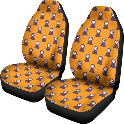 Halloween Grim Reaper Pattern Print Universal Fit Car Seat Covers