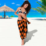 Halloween Harlequin Pattern Print Beach Sarong Wrap