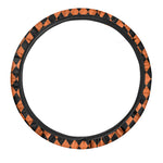 Halloween Harlequin Pattern Print Car Steering Wheel Cover