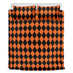 Halloween Harlequin Pattern Print Duvet Cover Bedding Set