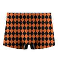 Halloween Harlequin Pattern Print Men's Boxer Briefs
