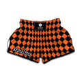 Halloween Harlequin Pattern Print Muay Thai Boxing Shorts