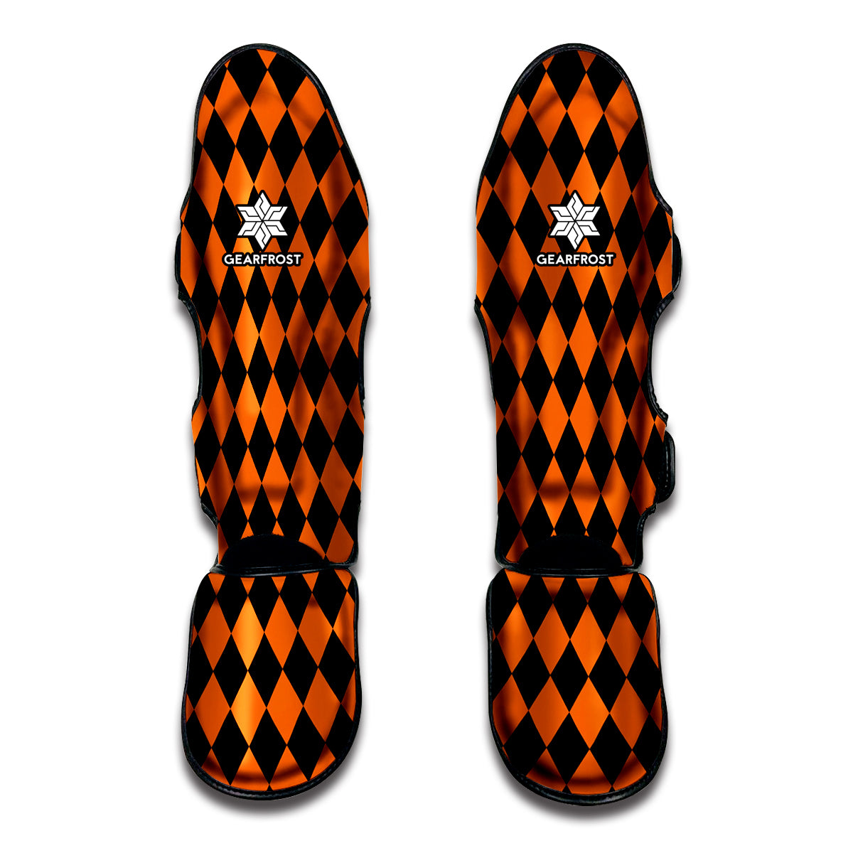 Halloween Harlequin Pattern Print Muay Thai Shin Guard