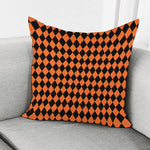 Halloween Harlequin Pattern Print Pillow Cover