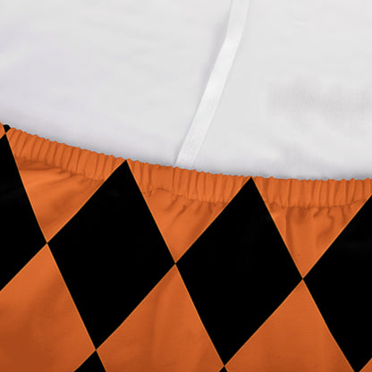 Halloween Harlequin Pattern Print Sofa Cover