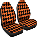 Halloween Harlequin Pattern Print Universal Fit Car Seat Covers