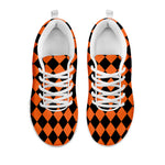 Halloween Harlequin Pattern Print White Sneakers