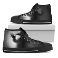 Halloween Horror Witch Print Black High Top Sneakers
