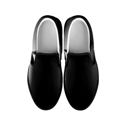 Halloween Horror Witch Print Black Slip On Shoes