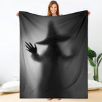 Halloween Horror Witch Print Blanket