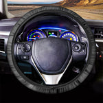 Halloween Horror Witch Print Car Steering Wheel Cover