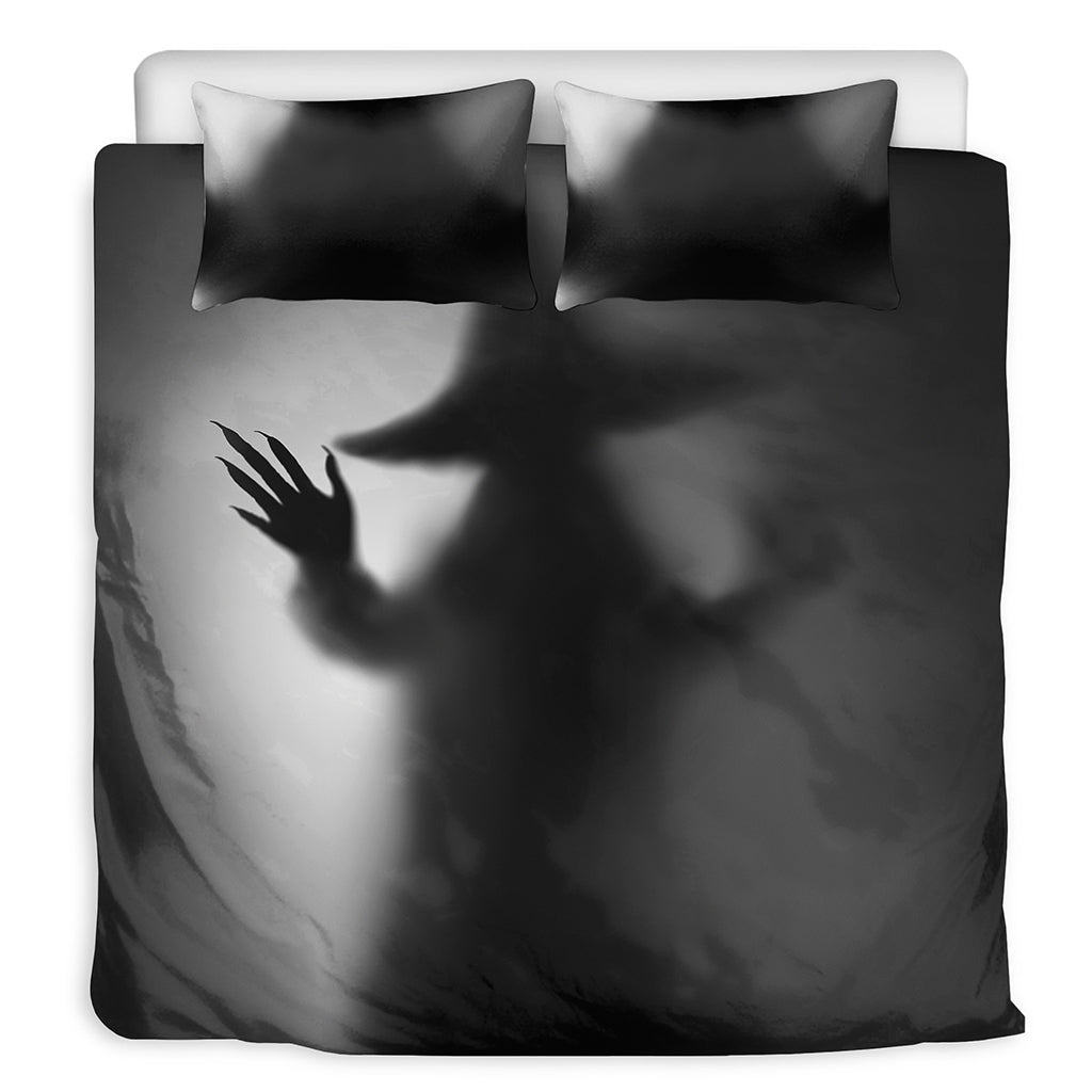 Halloween Horror Witch Print Duvet Cover Bedding Set