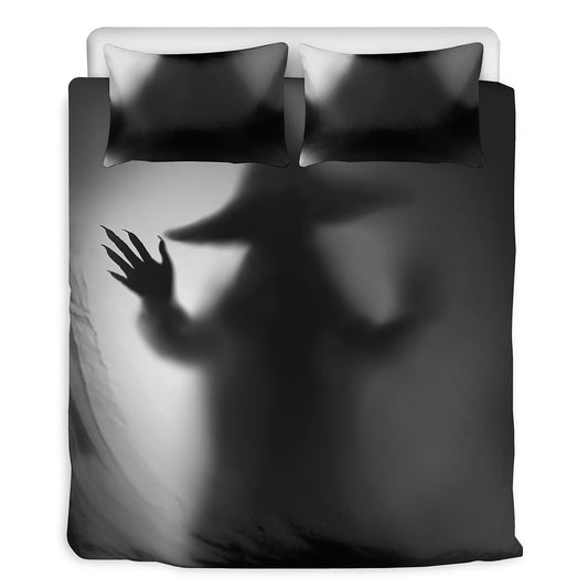 Halloween Horror Witch Print Duvet Cover Bedding Set