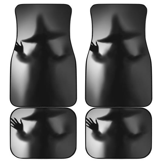Halloween Horror Witch Print Front and Back Car Floor Mats