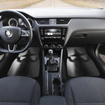 Halloween Horror Witch Print Front and Back Car Floor Mats