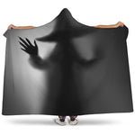 Halloween Horror Witch Print Hooded Blanket