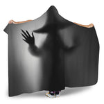 Halloween Horror Witch Print Hooded Blanket