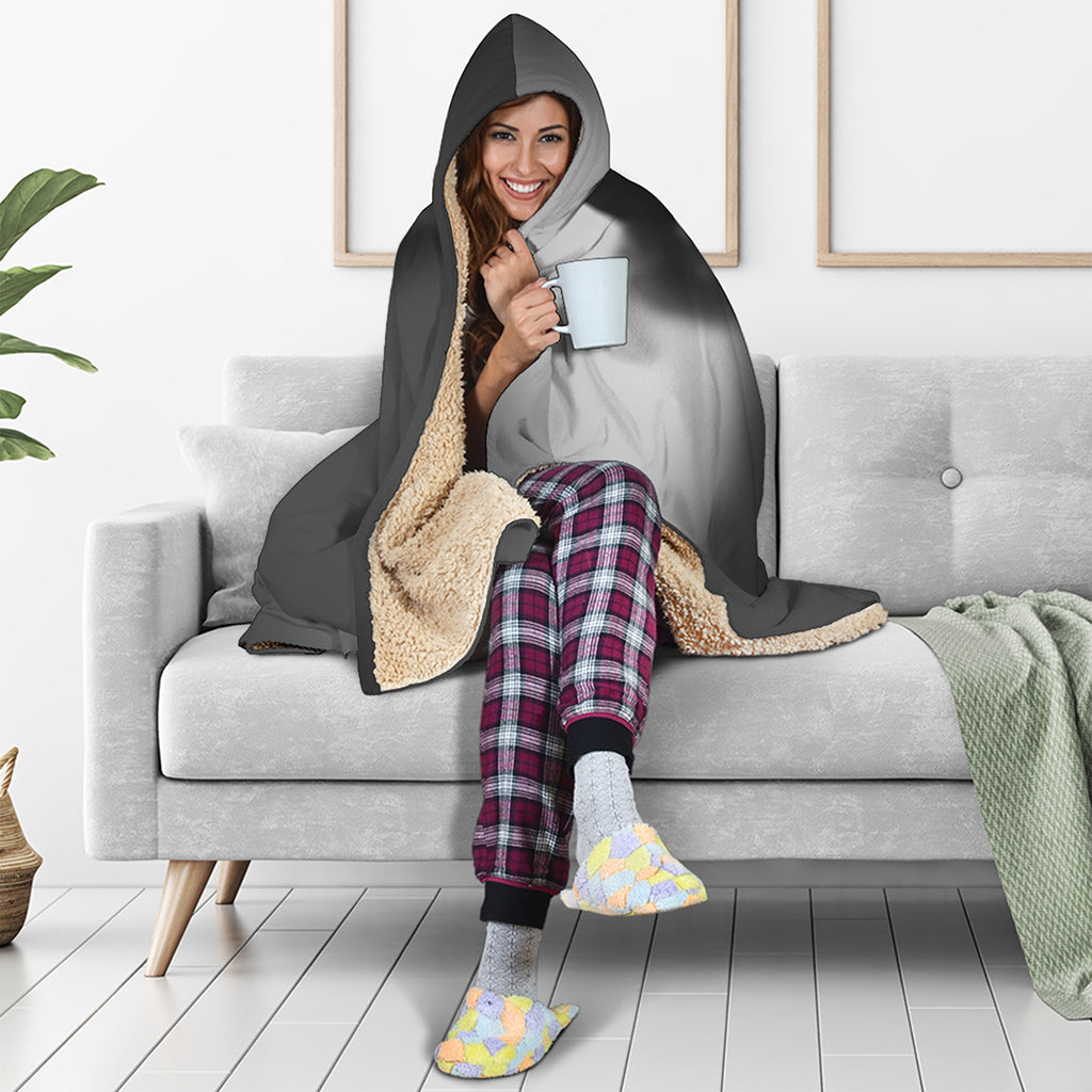 Halloween Horror Witch Print Hooded Blanket