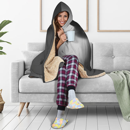 Halloween Horror Witch Print Hooded Blanket