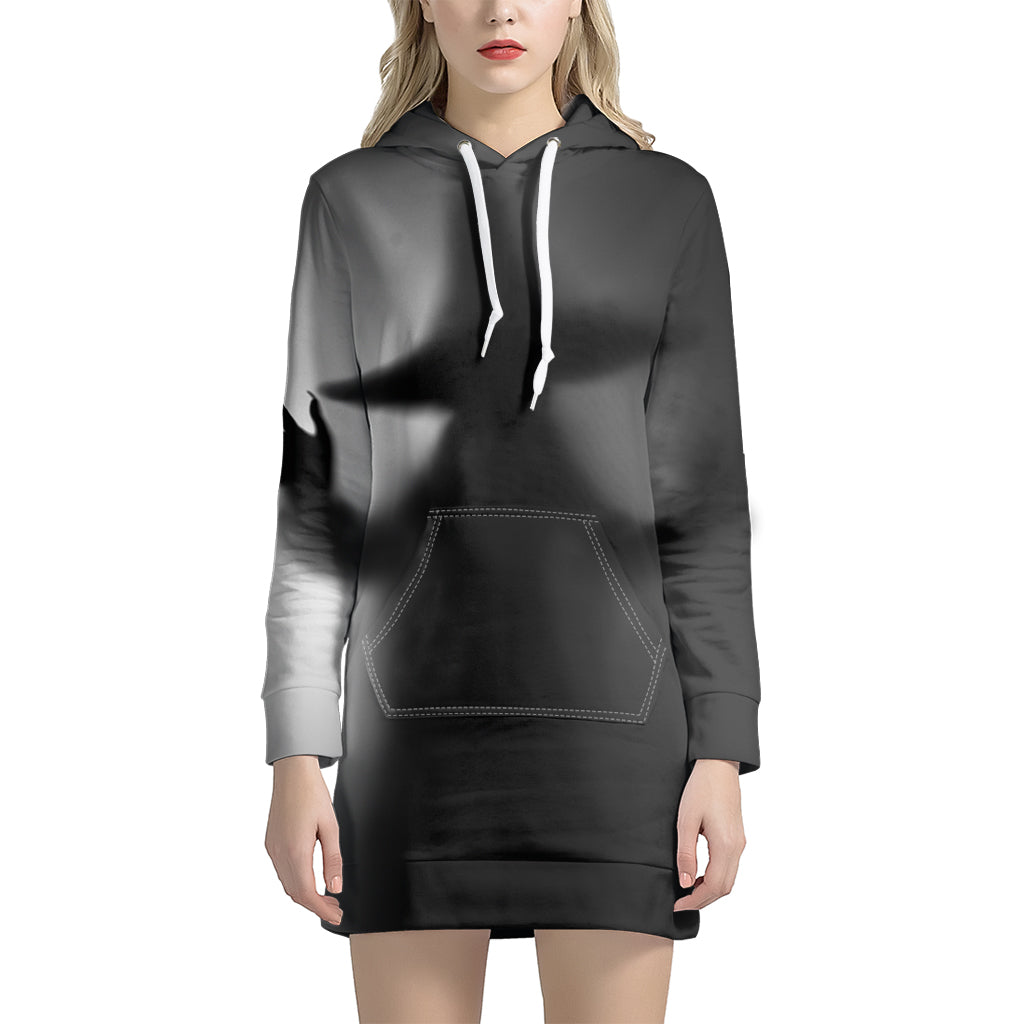 Halloween Horror Witch Print Hoodie Dress