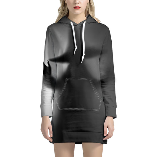 Halloween Horror Witch Print Hoodie Dress