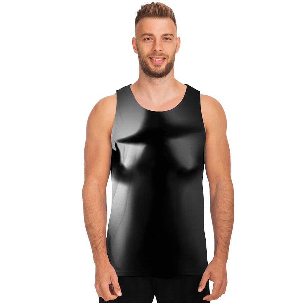 Halloween Horror Witch Print Men's Tank Top